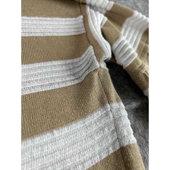 Lee Women Brown /white Stripe Pullover‎ Sweater Large - Picture 10 of 14